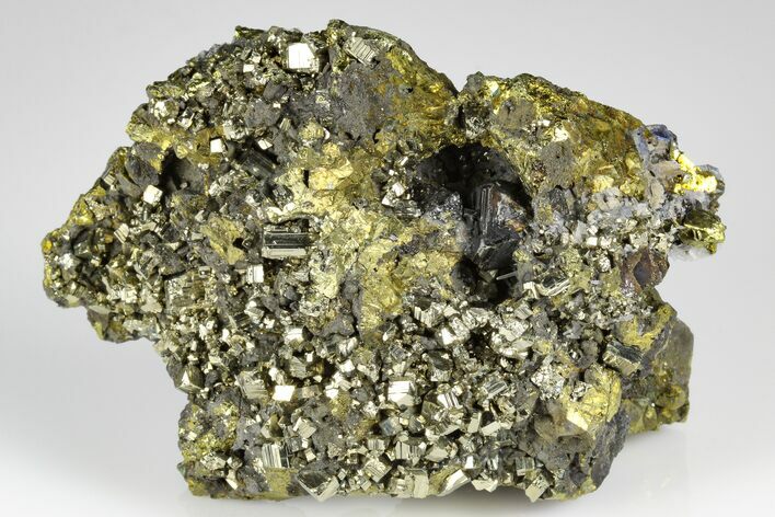 Chalcopyrite, Pyrite, Sphalerite and Galena Association - Peru #178390